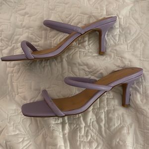 Express lilac strappy heel sandals